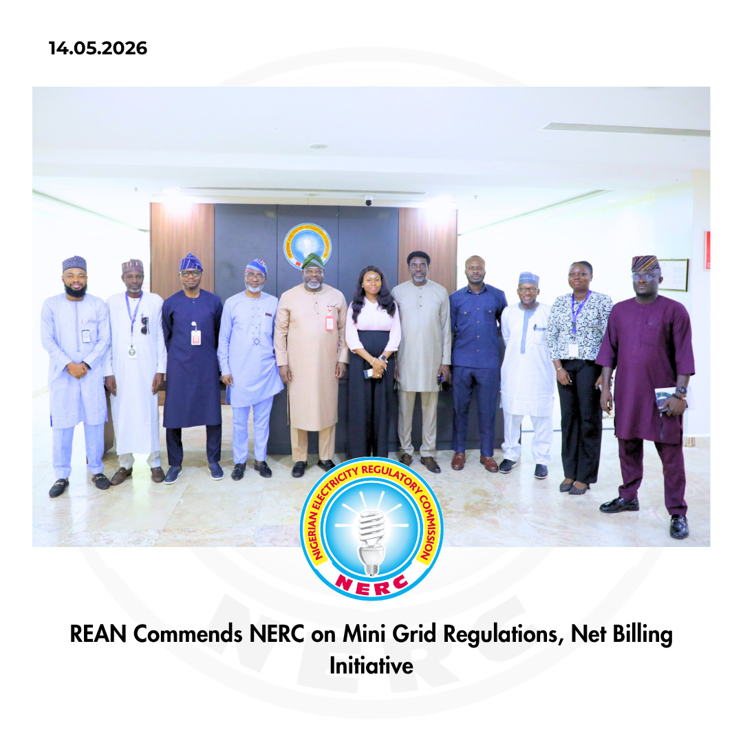 REAN Commends NERC on Mini Grid regulations, Net Billing Initiative