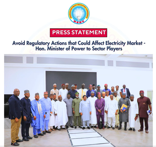 Avoid Regulatory Actions that Could Affect Electricity Market – Hon. Minister of Power to Sector Players